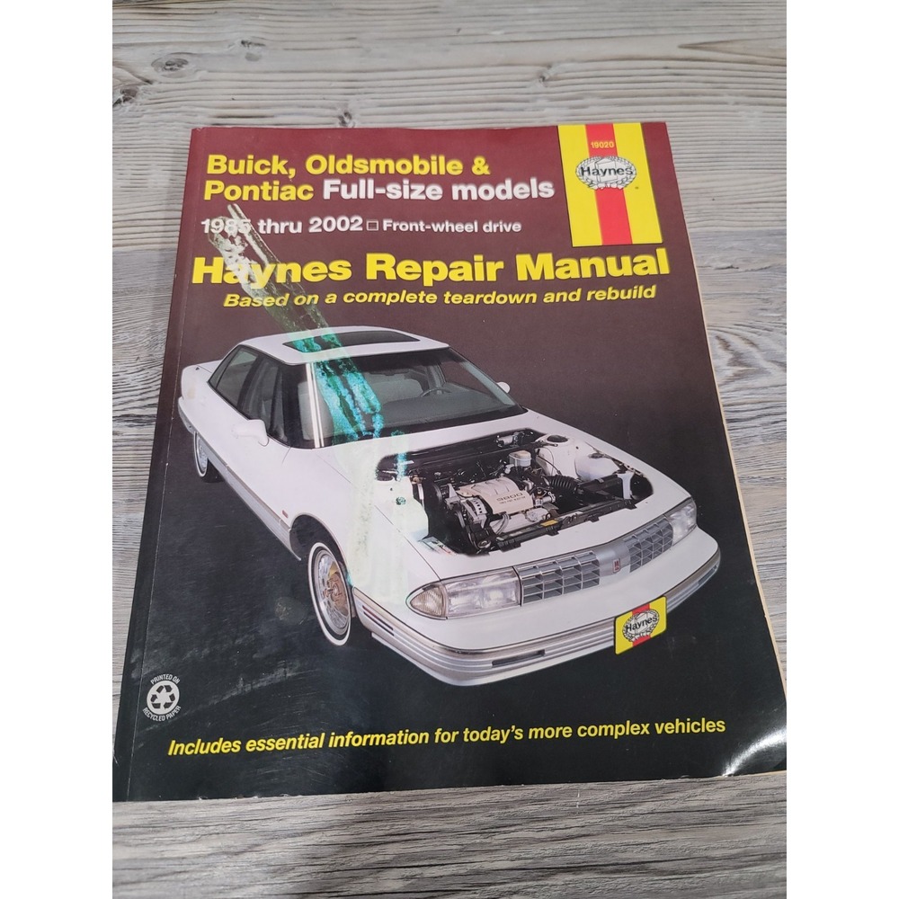 Repair Manual-FWD, Buick Oldsmobile Pontiac models 1985-2002